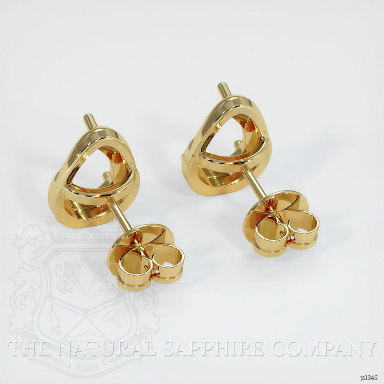 14K Yellow Gold Studs Earring Setting