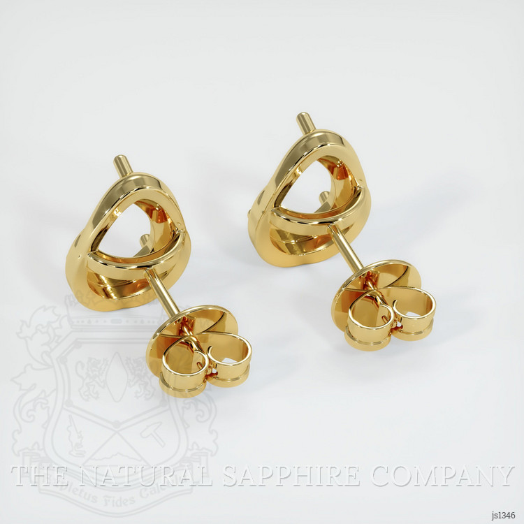 18K Yellow Gold Studs Earring Setting