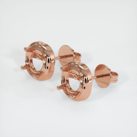 14K Rose Gold Studs Earring Setting Image