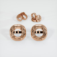 14K Rose Gold Studs Earring Setting Image