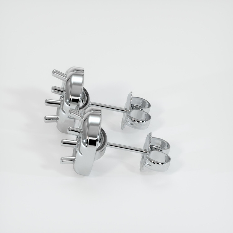 14K White Gold Studs Earring Setting