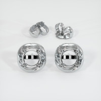 14K White Gold Studs Earring Setting Image
