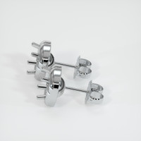 18K White Gold Studs Earring Setting Image