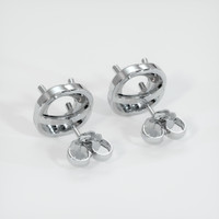 18K White Gold Studs Earring Setting Image