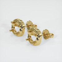 14K Yellow Gold Studs Earring Setting Image