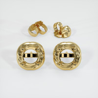 14K Yellow Gold Studs Earring Setting Image