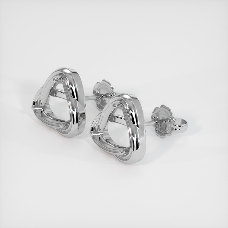 14K White Gold Studs Earring Setting