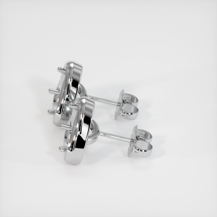 14K White Gold Studs Earring Setting