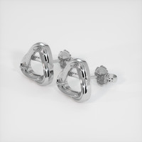 18K White Gold Studs Earring Setting Image
