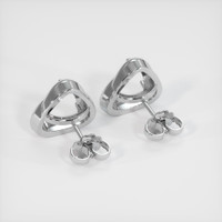 18K White Gold Studs Earring Setting Image