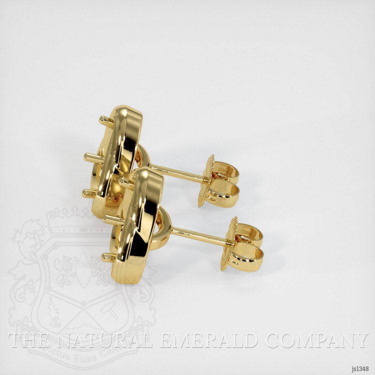 18K Yellow Gold Studs Earring Setting