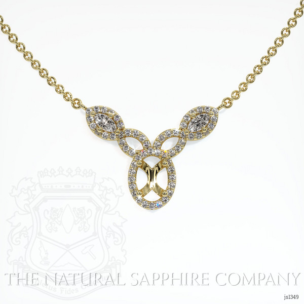  Emerald Necklace 0.80 Ct. 18K Yellow Gold