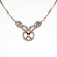 14K Rose Gold Pave Necklace Setting Video