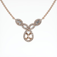 14K Rose Gold Pave Necklace Setting Video