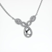 Silver Pave Necklace Setting Image