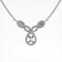 10K White Gold Pave Necklace Setting Video