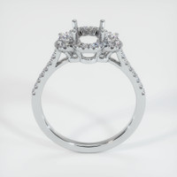 Platinum 950 Three Stone Ring Setting Image