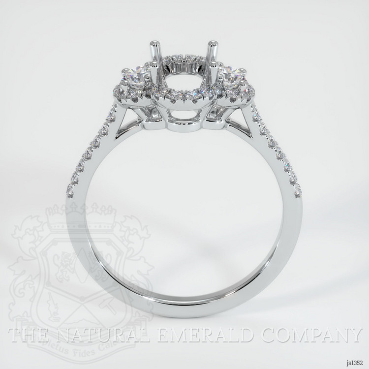 Silver Pave Ring Setting