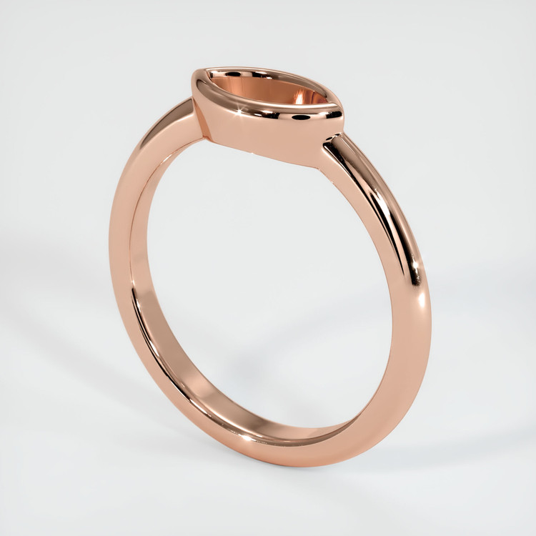 14K Rose Gold Vedic Ring Setting