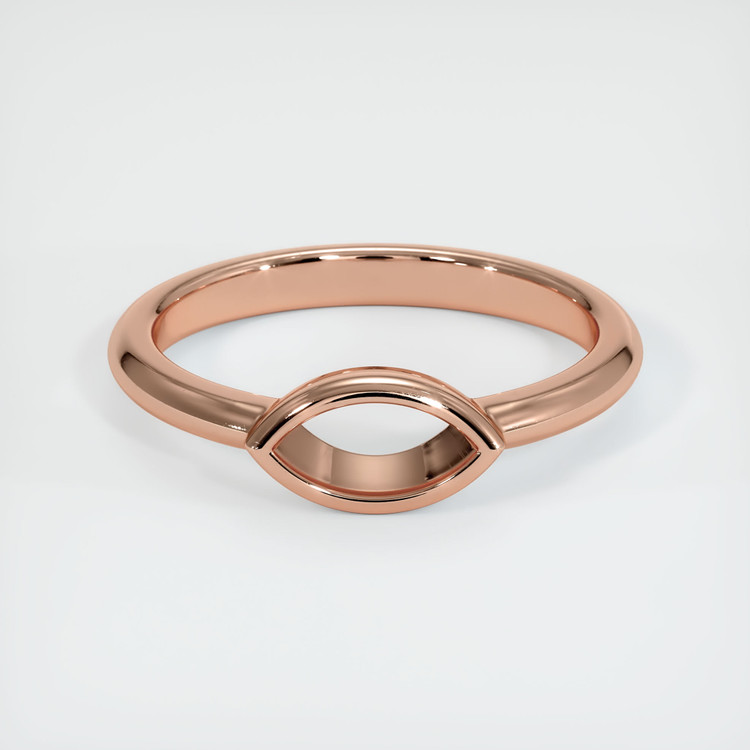 14K Rose Gold Vedic Ring Setting