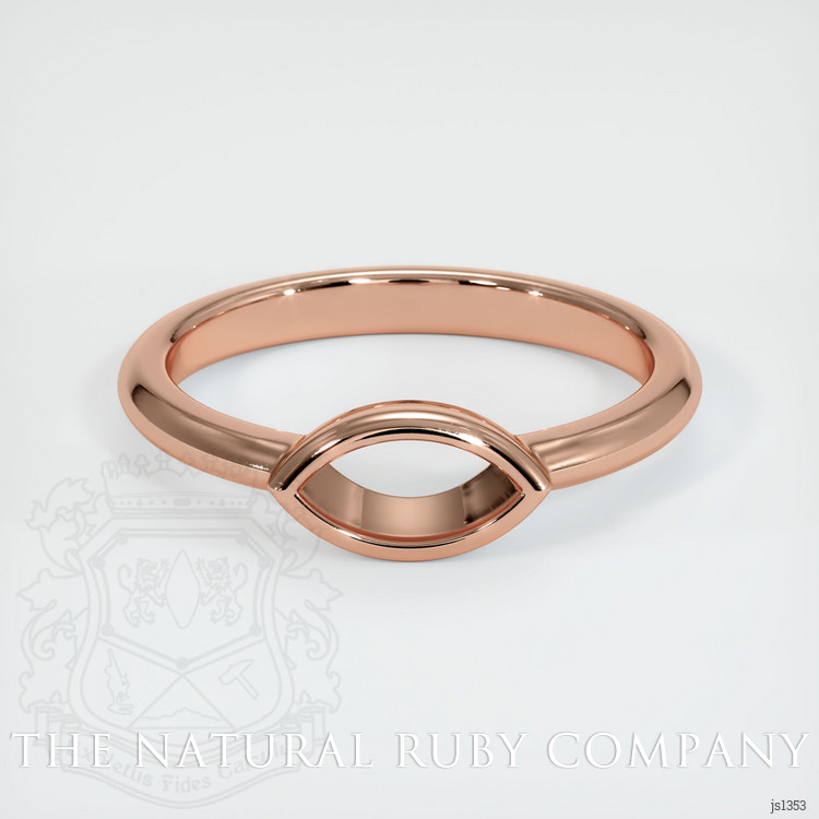 14K Rose Gold Vedic Ring Setting