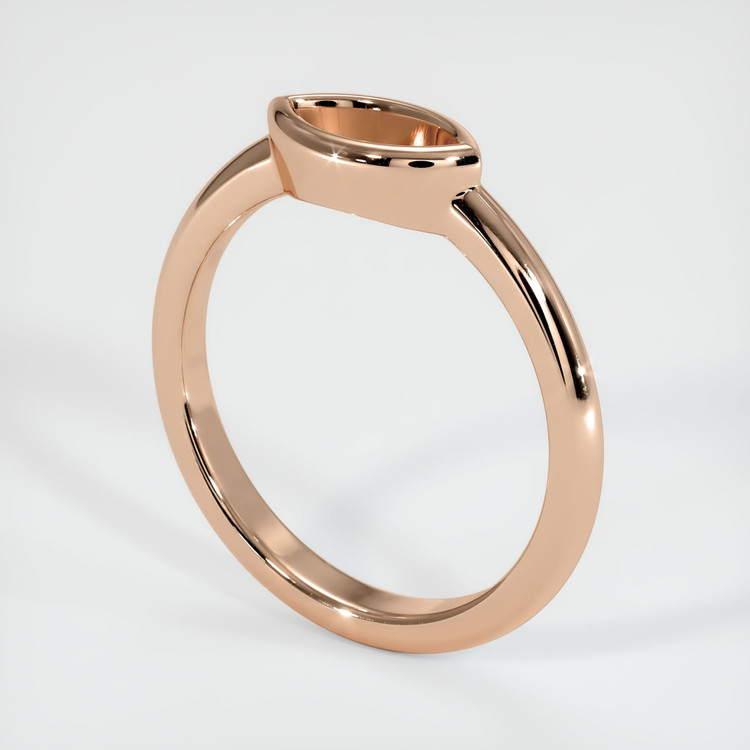 18K Rose Gold Vedic Ring Setting