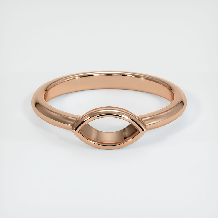 18K Rose Gold Vedic Ring Setting