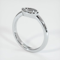  Emerald Ring 1.11 Ct. 18K White Gold Combination Setting