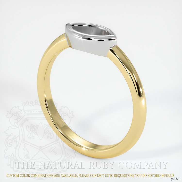 14K White & Yellow Vedic Ring Setting
