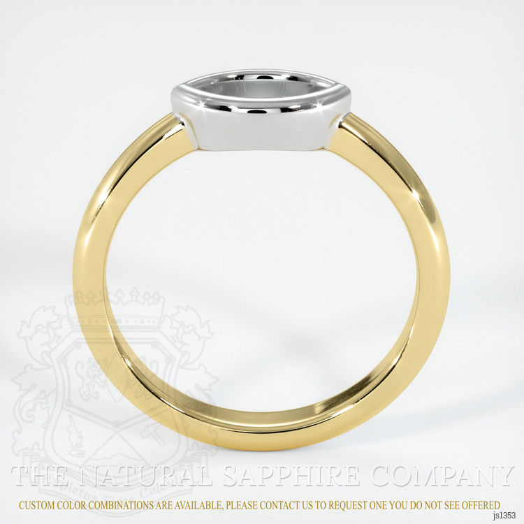 14K White & Yellow Vedic Ring Setting