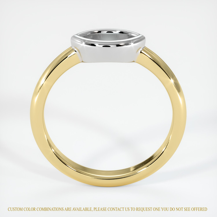 14K White & Yellow Vedic Ring Setting