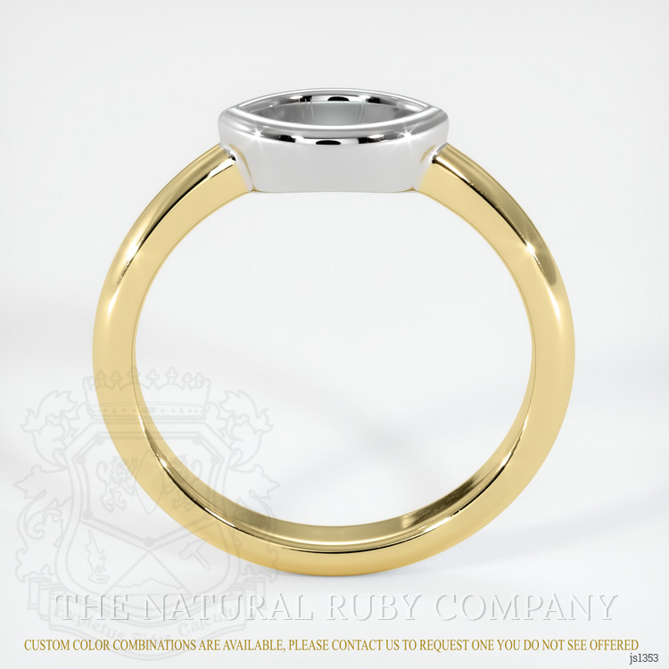 14K White & Yellow Vedic Ring Setting