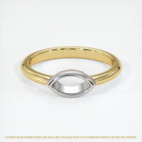 18K White & Yellow Vedic Ring Setting Image