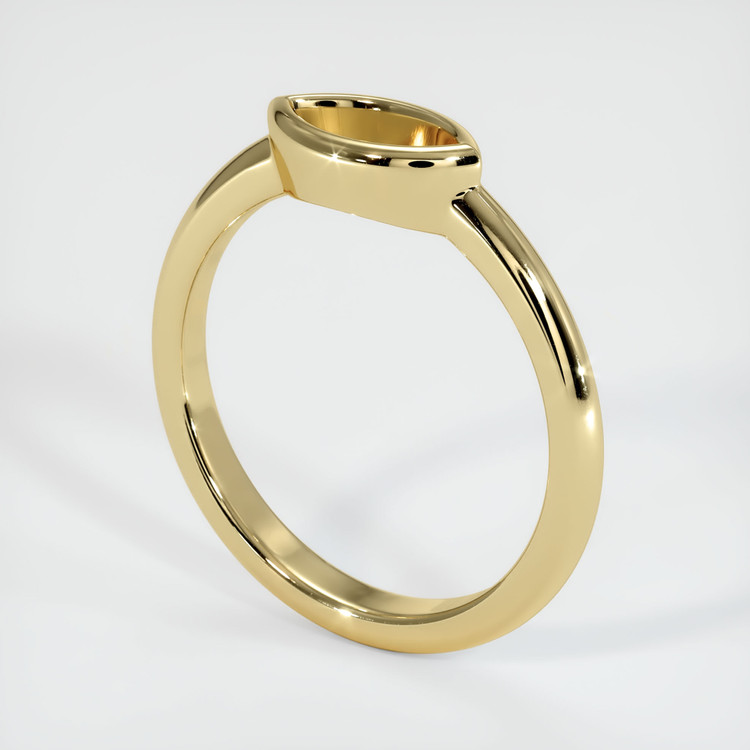 14K Yellow Gold Vedic Ring Setting