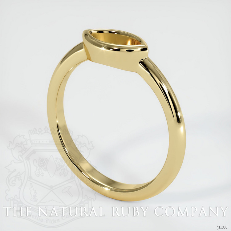 14K Yellow Gold Vedic Ring Setting