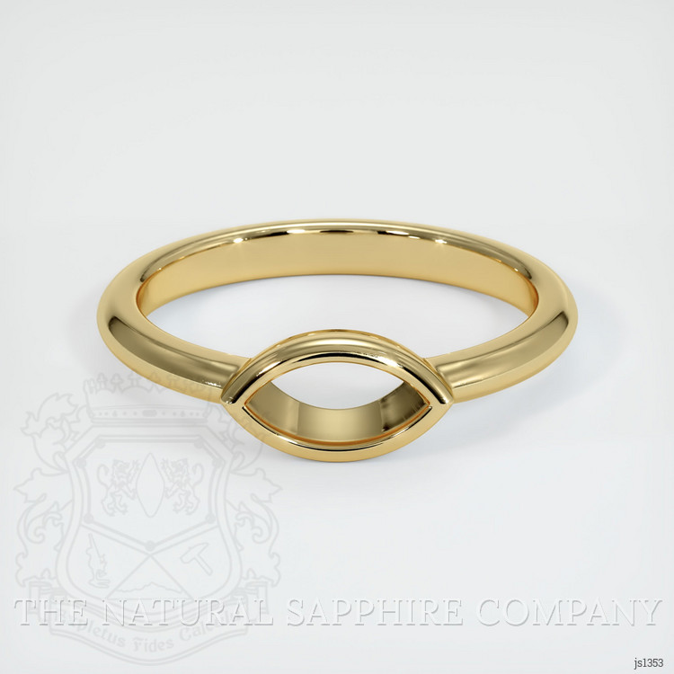 14K Yellow Gold Vedic Ring Setting