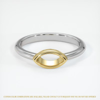 14K Yellow & White Vedic Ring Setting Image