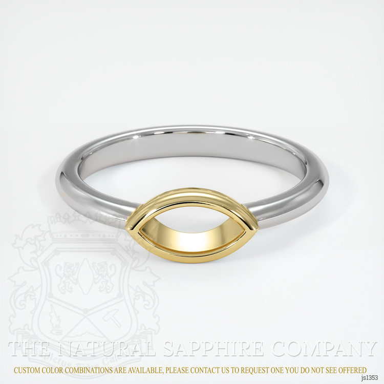 14K Yellow & White Vedic Ring Setting