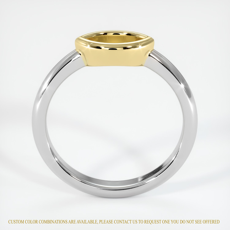 14K Yellow & White Vedic Ring Setting