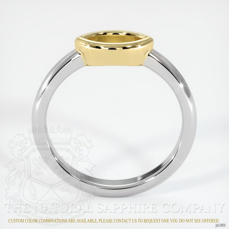14K Yellow & White Vedic Ring Setting