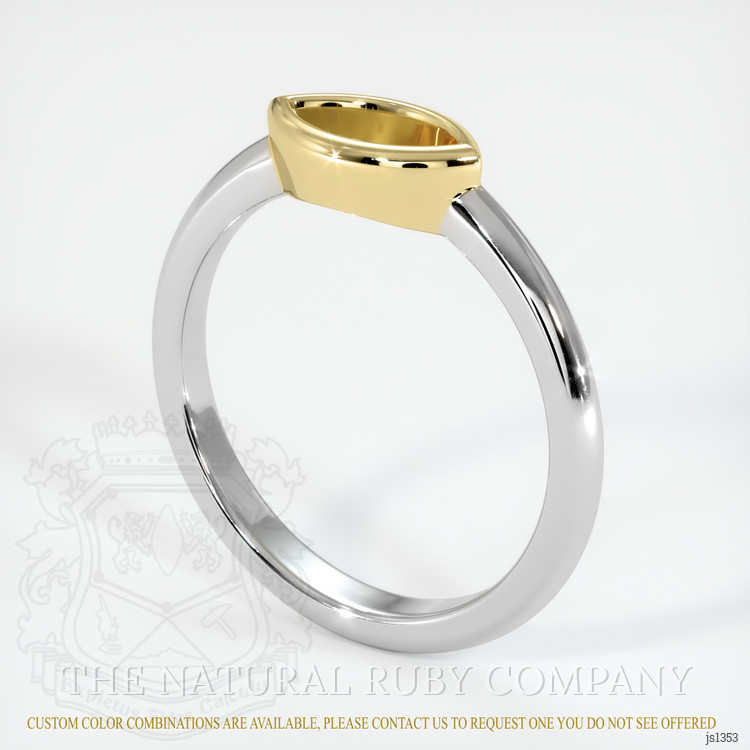 18K Yellow & White Vedic Ring Setting