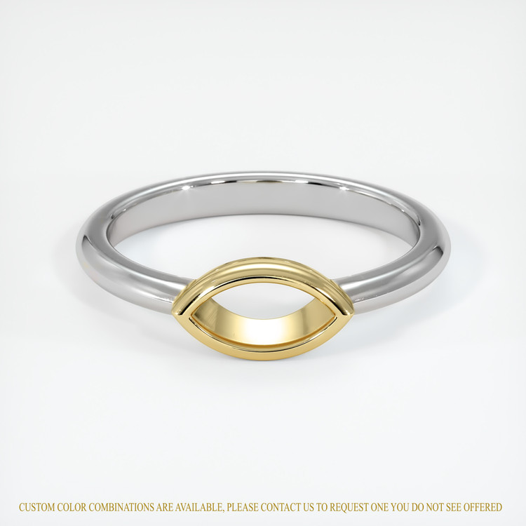 18K Yellow & White Vedic Ring Setting