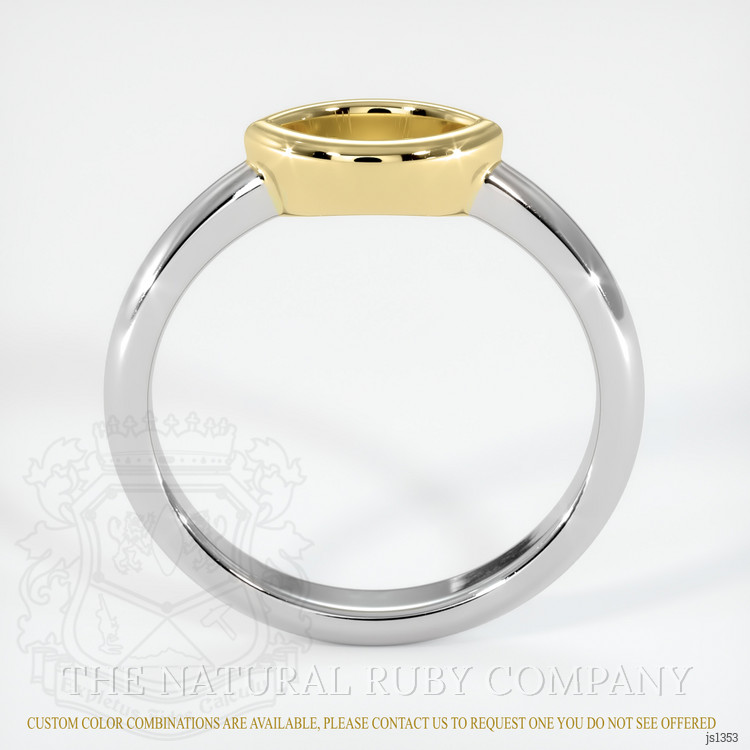 18K Yellow & White Vedic Ring Setting
