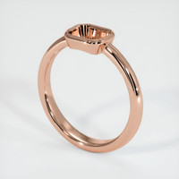 Men's Sinhalite Ring 11.16 Ct., 14K Rose Gold Combination Setting