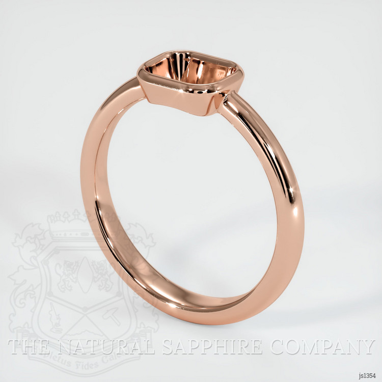14K Rose Gold Men's Ring Setting