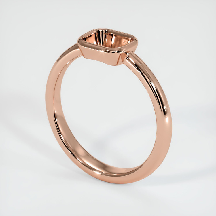 14K Rose Gold Men's Ring Setting