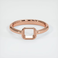 14K Rose Gold Men's Ring Setting Image