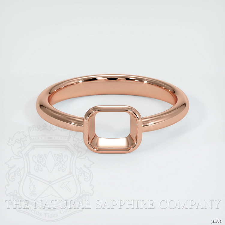 14K Rose Gold Men's Ring Setting