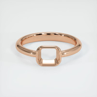 18K Rose Gold Men's Ring Setting Image