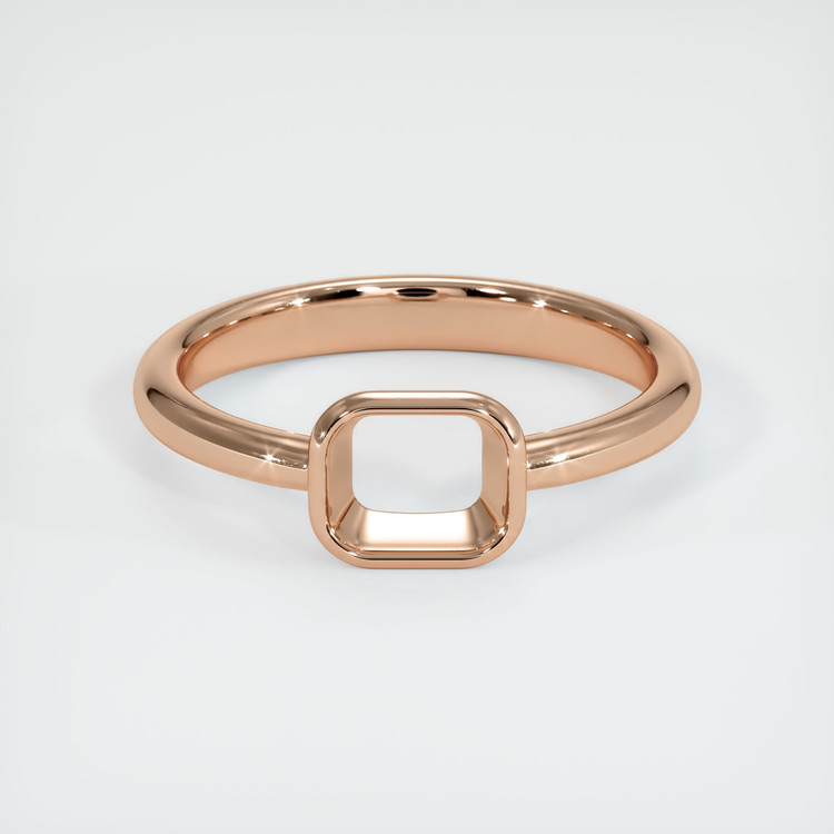 18K Rose Gold Men's Ring Setting